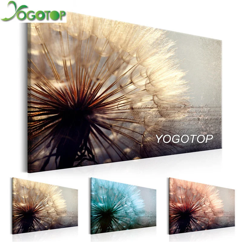 

YOGOTOP 5D DIY Diamond Painting Beautiful Dandelion Flower Mosaic Embroidery Wall Art Full Square/Round Rhinestone mazayka YY657