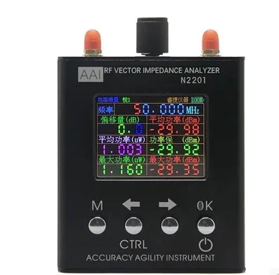 AAI ОРИГИНАЛЬНЫЙ Английская Версия N2201SS N2201 137.5M - 2.7GHZ 137.5MHZ к ВРФ динамометру Антенна Анализатор Метр Тестер вкл.