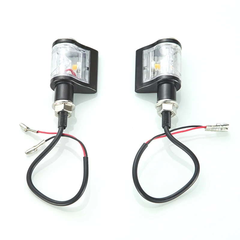 2 шт. алюминиевый Универсальный Мото части светодиодный мини-мотоцикл указатели