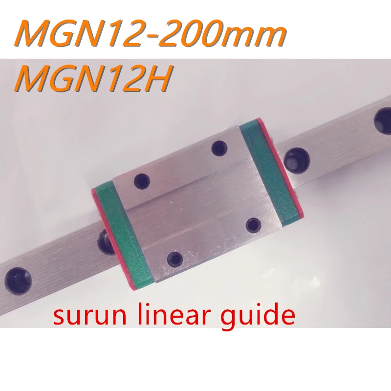 RDBB MR12 12 мм линейная направляющая MGN12 200 с линейным блоком MGN12H детали для 3D принтера