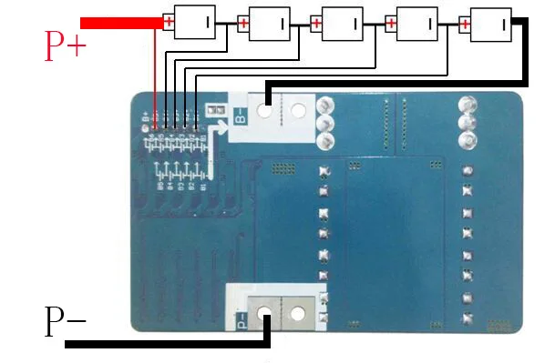 5S 40A lipo литий-полимерный BMS/PCM/PCB плата защиты батареи для 5 пакетов 18650 литий-ионный аккумулятор с балансом