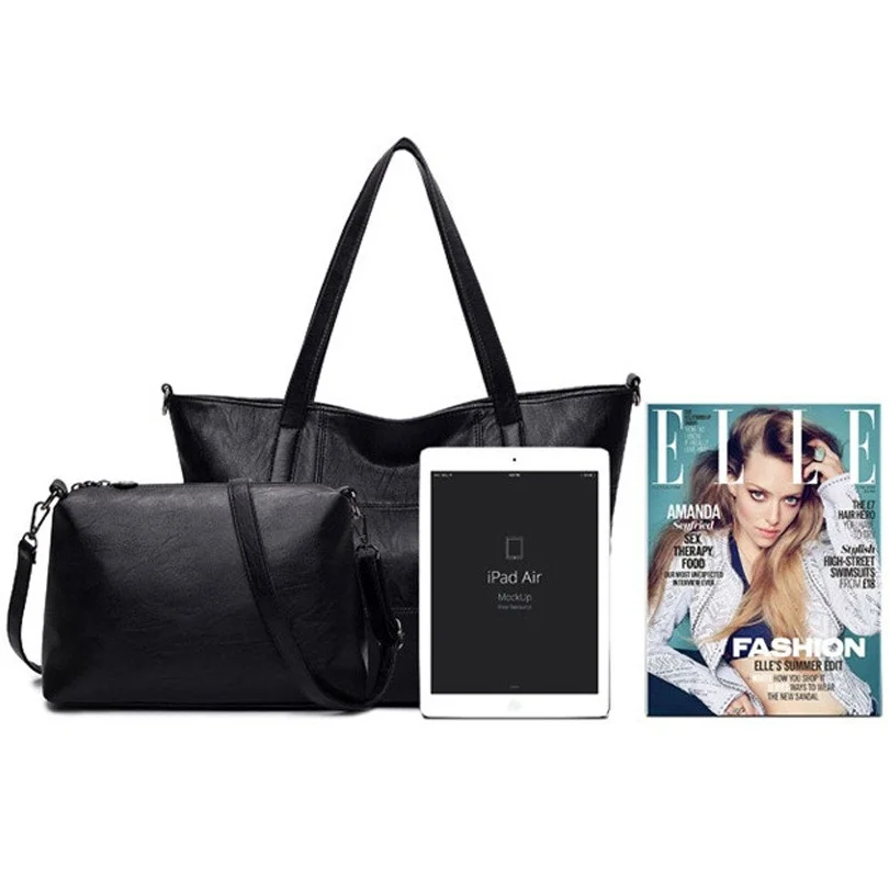 Композитные сумки из 2 предметов женские кожаные высококачественные роскошные