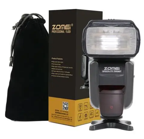 Вспышка ZM580T TTL с высокой скоростью синхронизации для Nikon DF D5500 D3200 D5200 D5300 D7000 D7100 D610