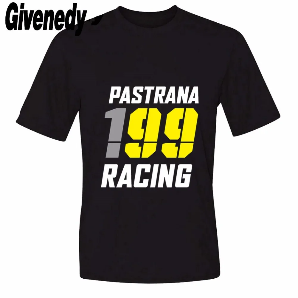 Горячая 2017 Новых Прибытия 199 Гонки пастрана Печатные Лето С Коротким Рукавом