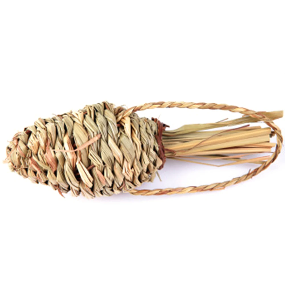 Плетеные морские свинки соломенные хомяки кролик ручка веревка подарок кусая