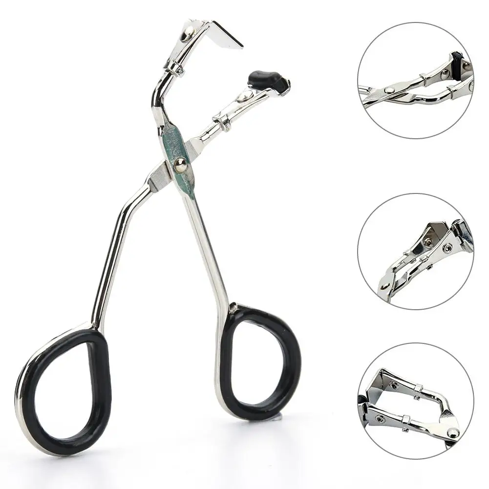 

New Metal Local Eyelash Curler Clip Clamp Makeup Curling Tool with Silicone Strip Make Up Tool