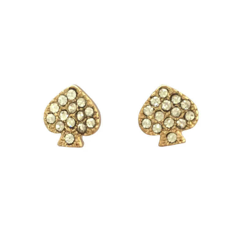 

Gold Small Pave CZ Crystal Heart Earrings Studs Fashion Famous Brand Jewelry 2020 Female Jewelry Wholesale