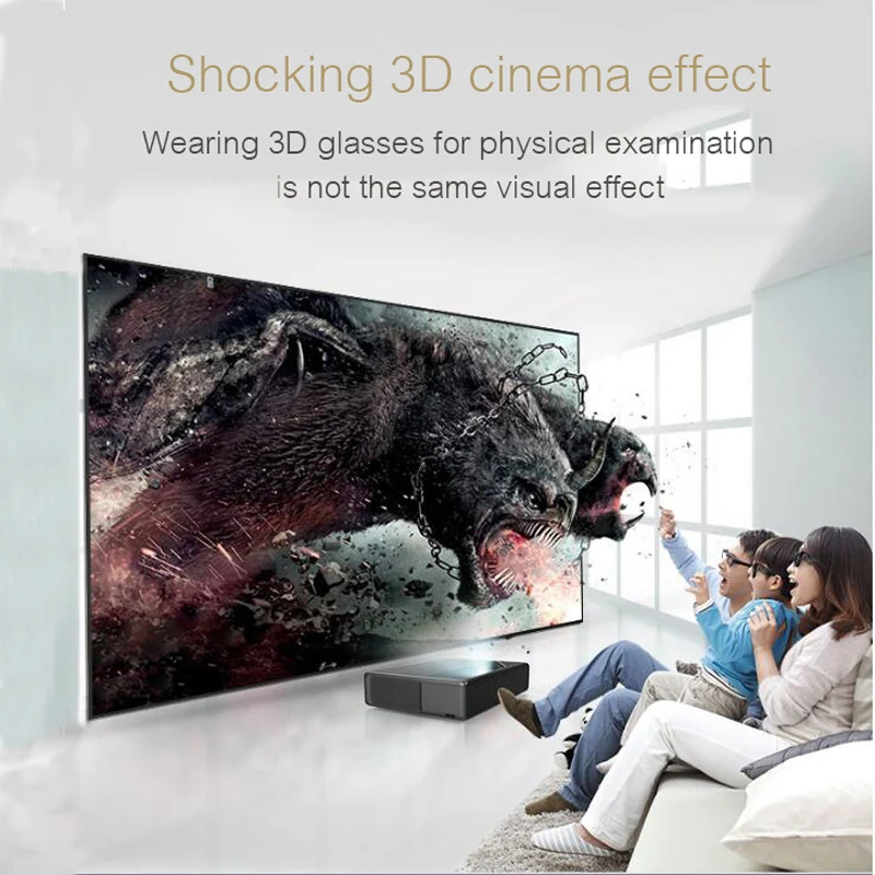 Xiaomi Mijia Wemax один лазерный проектор ТВ английский интерфейс 5000 люмен 150 дюйма Full HD 4K Поддержка Bluetooth DOLBY DTS 3D