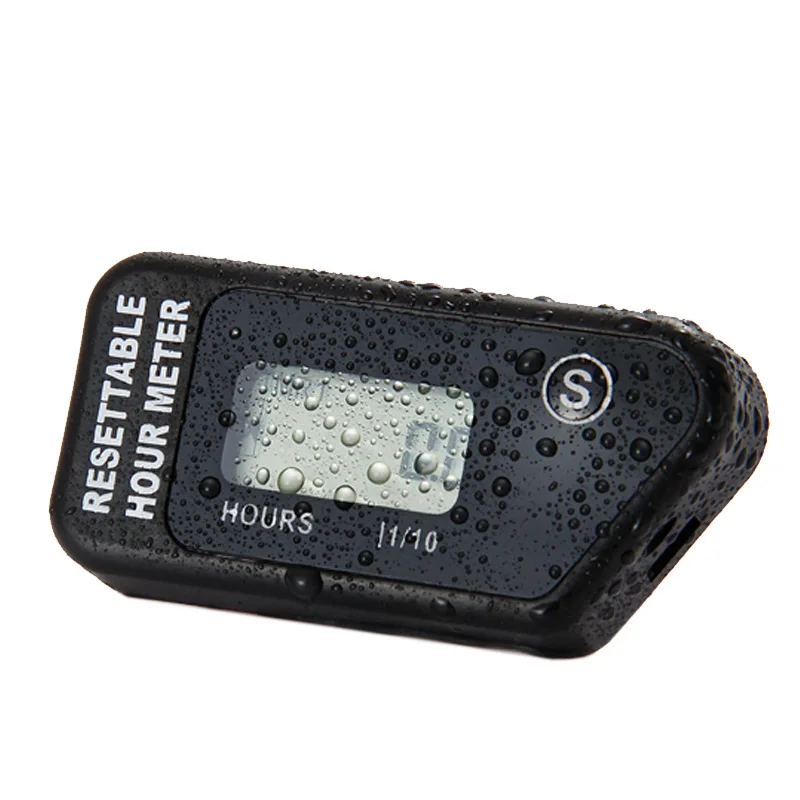 

Waterproof Digital Resettable Inductive Hour Meter For any gasoline Engine Generators Motors pit bike dirt bike tractors atv