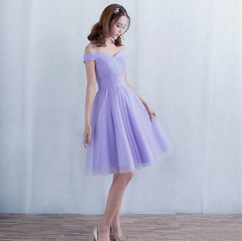 Beauty-Emily Robe De Soiree милое короткое платье подружки невесты с открытыми плечами г. Винно-красные пикантные Вечерние платья на заказ