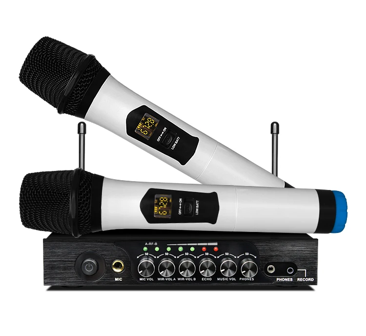 Портативный UHF Bluetooth беспроводной микрофон M6 с регулируемым басом реверберации микрофон для KTV Karaoka Система домашнего кинотеатра громкоговоритель