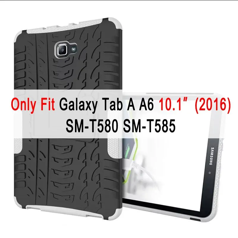Шин силиконовая крышка для samsung Galaxy Tab A A6 10,1 дюймов чехол T580 T585 T580N T585N SM-T580 SM-T585 принципиально подставка чехол Holde - Цвет: For SM-T580 SM-T585