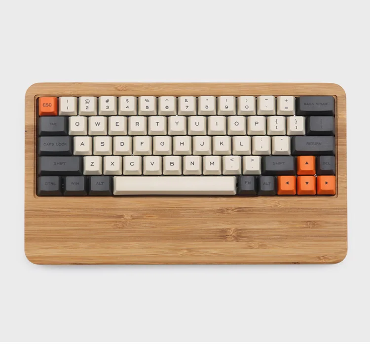 Carbon 64 раскладка Dye-sub keycaps OEM профиль включает 1,75 shift fit GK64 механическая клавиатура