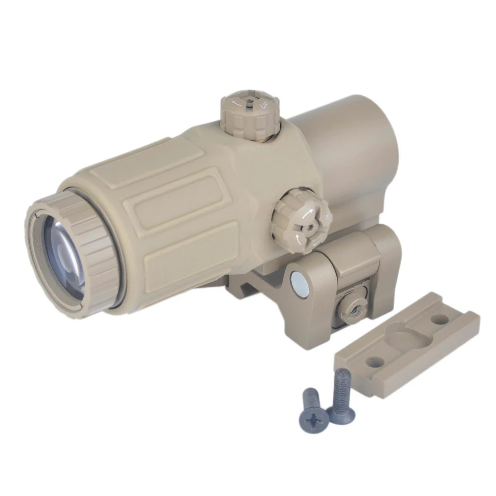 Outdoor Hunting Scope G33 3X Magnifier Holographic Sight Scope For 20mm Weaver Rail Mounts with Switch to Side Quick Detachable
