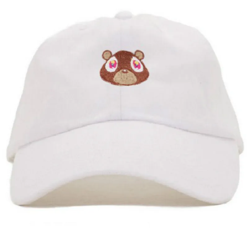 2018 Kanye West Ye Bear Dad Шапка Милая бейсболка летняя для мужчин и женщин Бейсболка