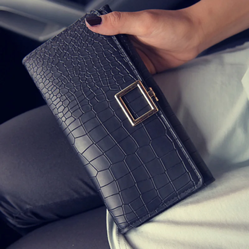 Лидер продаж 2020 женские кошельки из кожи аллигатора Женский Длинный кошелек с