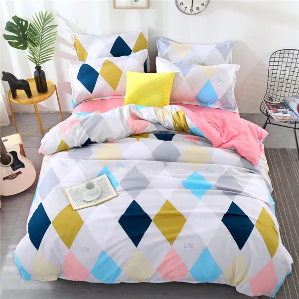 style8 Фиолетовый пододеяльник набор фиолетовый дерево растение Графический 4 шт. постельных принадлежностей плоский лист наволочка домашний текстиль Твин Полный queen king Размер - Цвет: style8