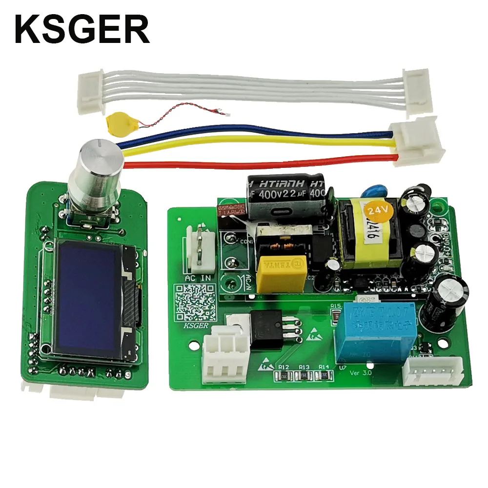 KSGER OLED пистолет горячего воздуха SMD контроллер 1 3 дюйма DIY Набор Rewrok паяльная