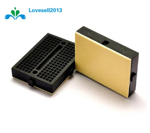 

Mini Black Solderless Prototype Breadboard 170 Tie-points for Arduino Shield