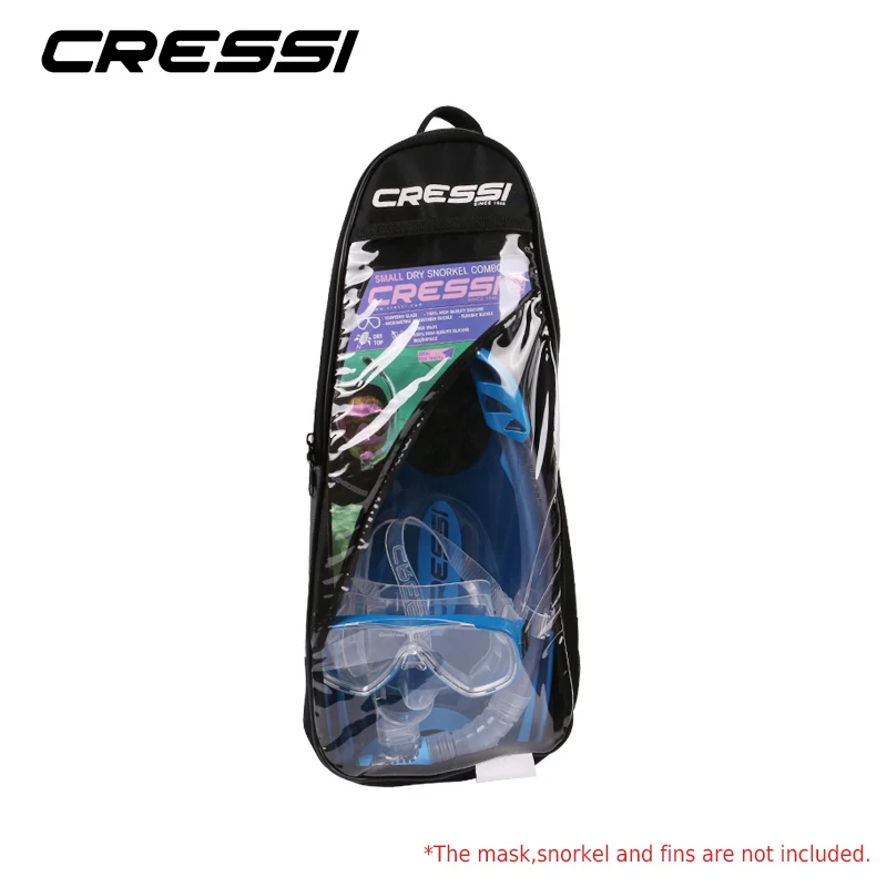 Cressi ласты для снорклинга, сумки для дайвинга, снаряжение для дайвинга, флиппер, посылка, сумка, легко переносится, идеально подходит для маски, трубки, плавники, набор
