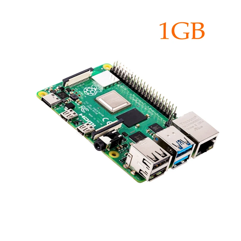 1G Последние Raspberry Pi 4 Model B с 1/2/4GB Поддержка 2,4/5,0 ГГц WI-FI Bluetooth 5,0 - Цвет: 1G