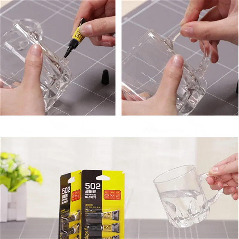 3 шт. супер жидкий клей фарфоровый деревянный резиновый металлический пластик