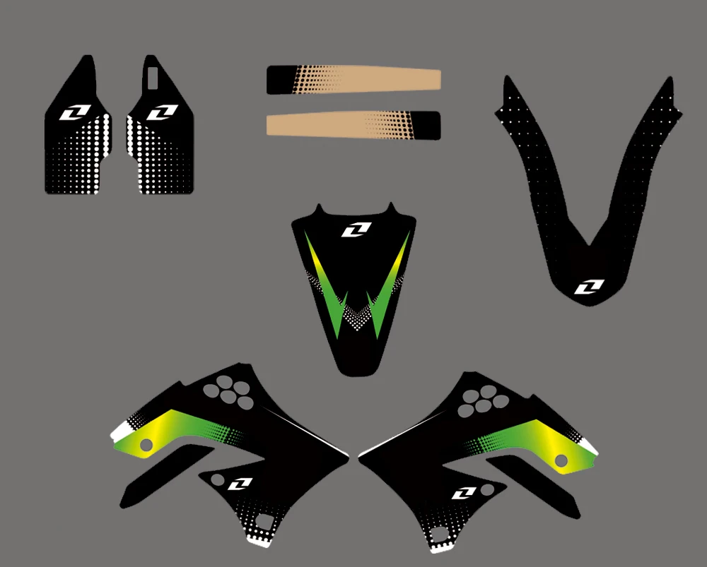 Набор наклеек с графическим изображением команды для Kawasaki KX450F KXF450 KX 450F 450 F 2009 2010