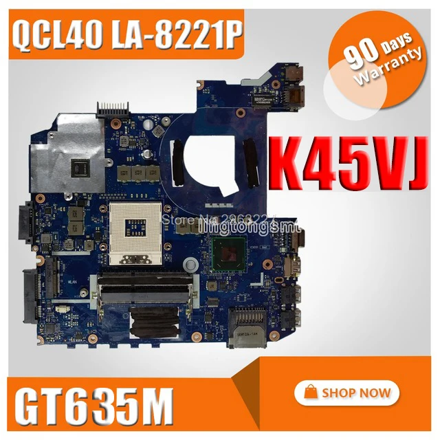 

K45VJ Motherboard GT635M/630M/610M 2G REV1.0 For Asus K45VM k45 k45vd a45v A45VJ Laptop motherboard K45VJ Mainboard