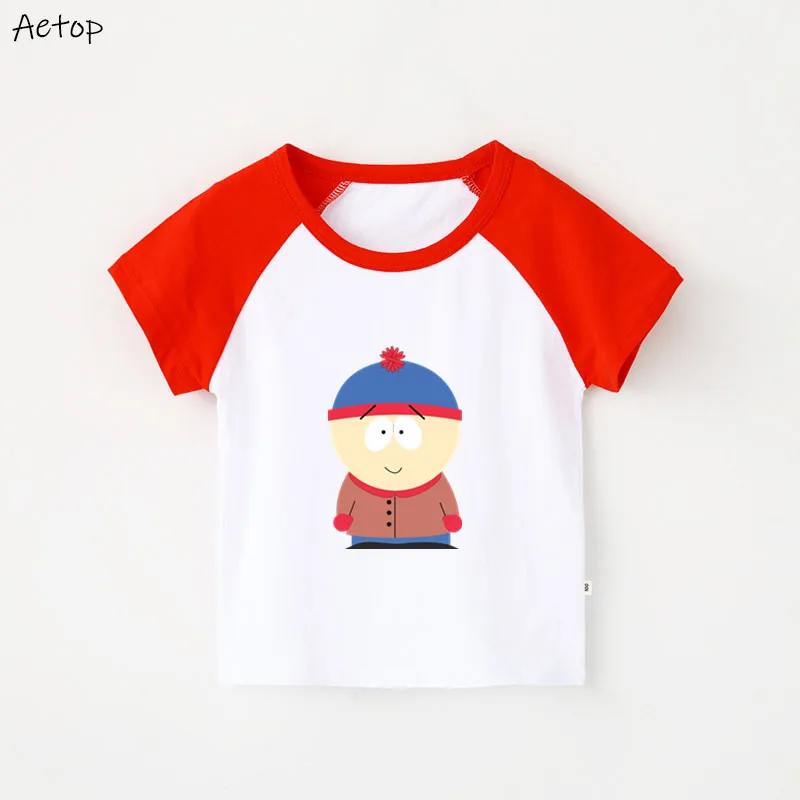 Забавные детские футболки для мальчиков футболка Stan Marsh детский топ с короткими
