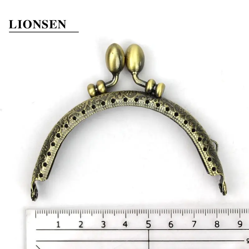 LIONSEN 8 5 см в стиле ретро приблизительно для сумки клатча с застежкой виде поцелуя