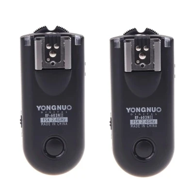 

Беспроводной дистанционный триггер YONGNUO RF-603 II N3 для Nikon D90 D5000 D5100 D7000 D3100 D600 D610 D7200 D5300 D5200