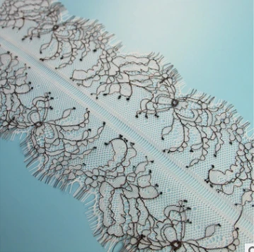 Европейская двухцветная кружевная ткань для ресниц сетка вышивки сделай сам