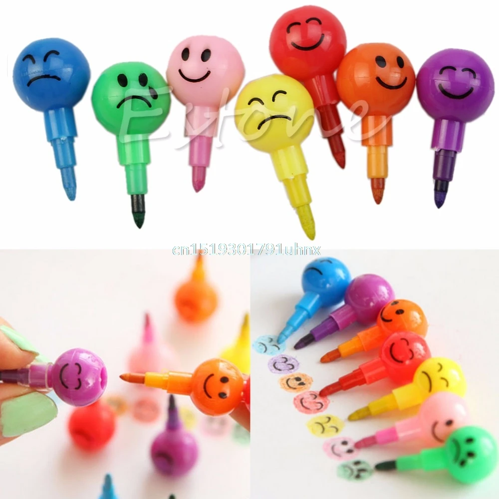 Сменные Вощеные мелки 7 цветов набор канцелярских карандашей наполнитель для