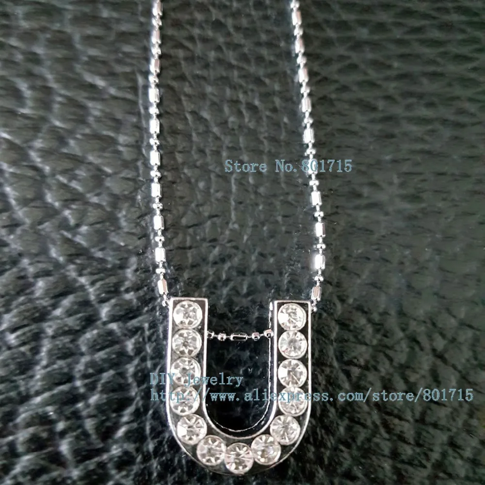 Оптовая цена фотоэлемент 18 мм разразные подвесные буквы с ожерельем 42 см и лучшим