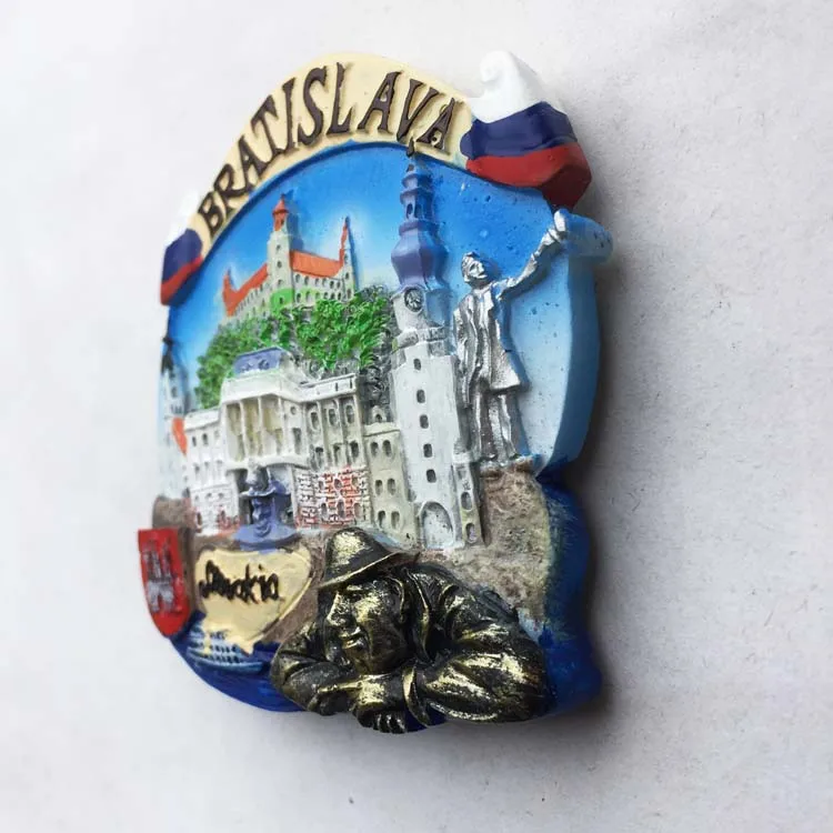 Словацкая столица Братислава памятник туриста сувенир магнитные наклейки