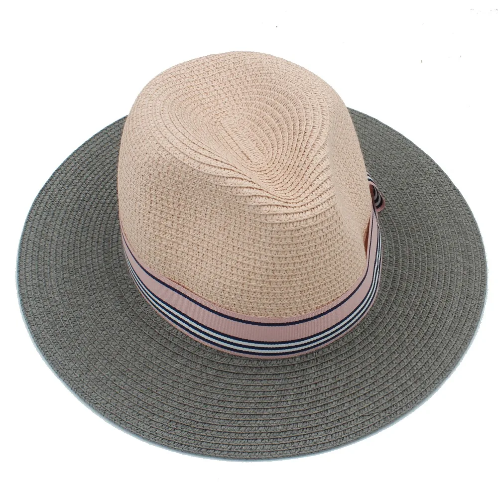 Новинка 2017 модная женская Солнцезащитная шляпа для женщин Соломенная пляжная с