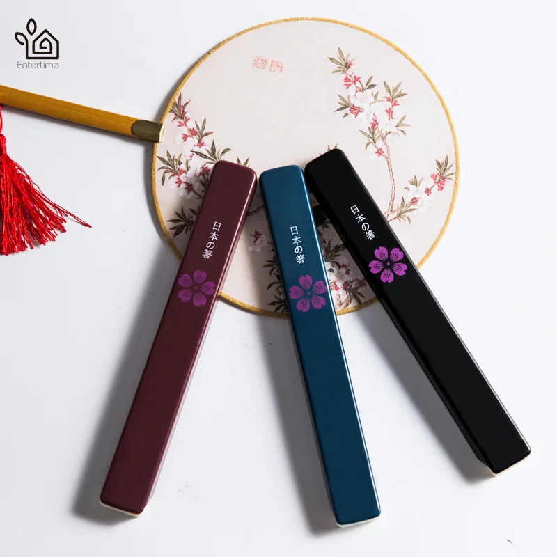 Переносные деревянные многоразовые палочки для еды суши из натурального дерева