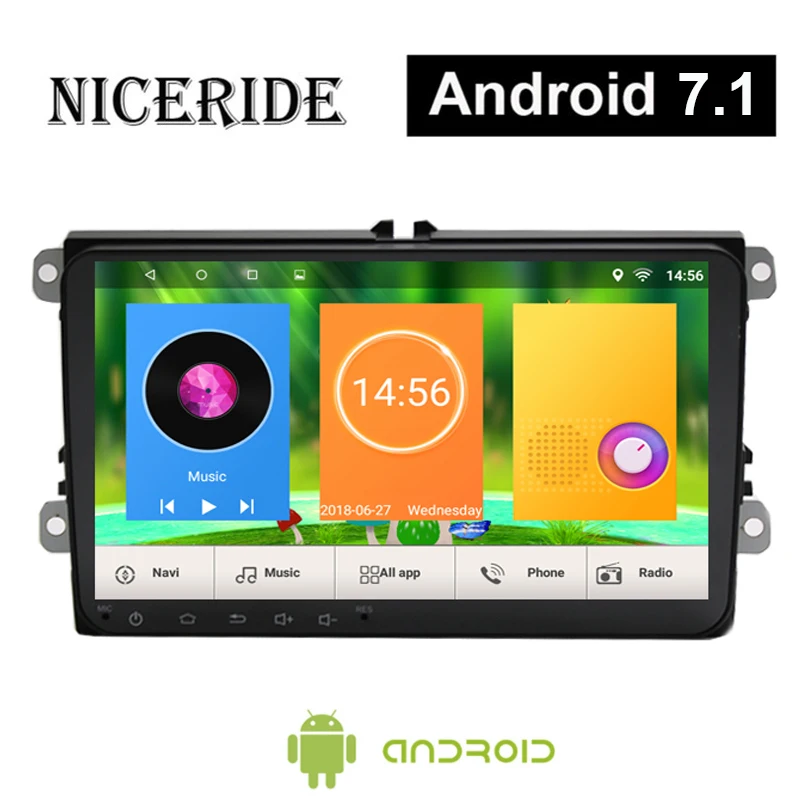 9 &quotAndroid 7 1 Автомобильный GPS навигатор для VW Volkswagen SKODA GOLF 5 Golf 6 POLO PASSAT B5 B6 JETTA TIGUAN dvd