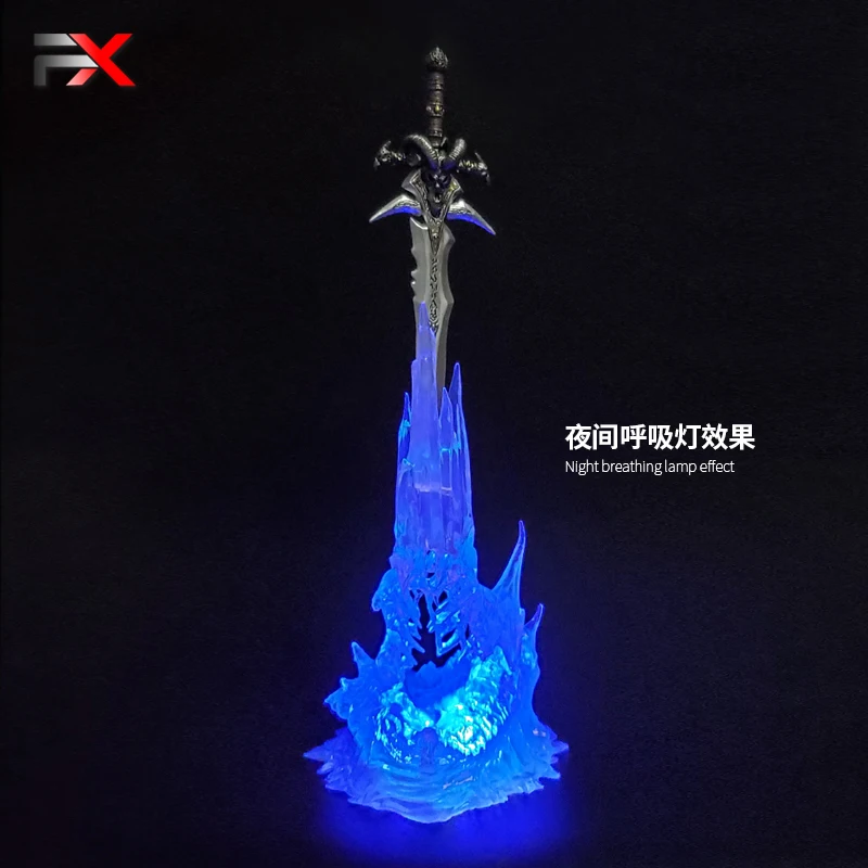 Wow Артас оружие Frostmourne меч с светодиодный освещения Figma Starz ПВХ фигуркы игрушки