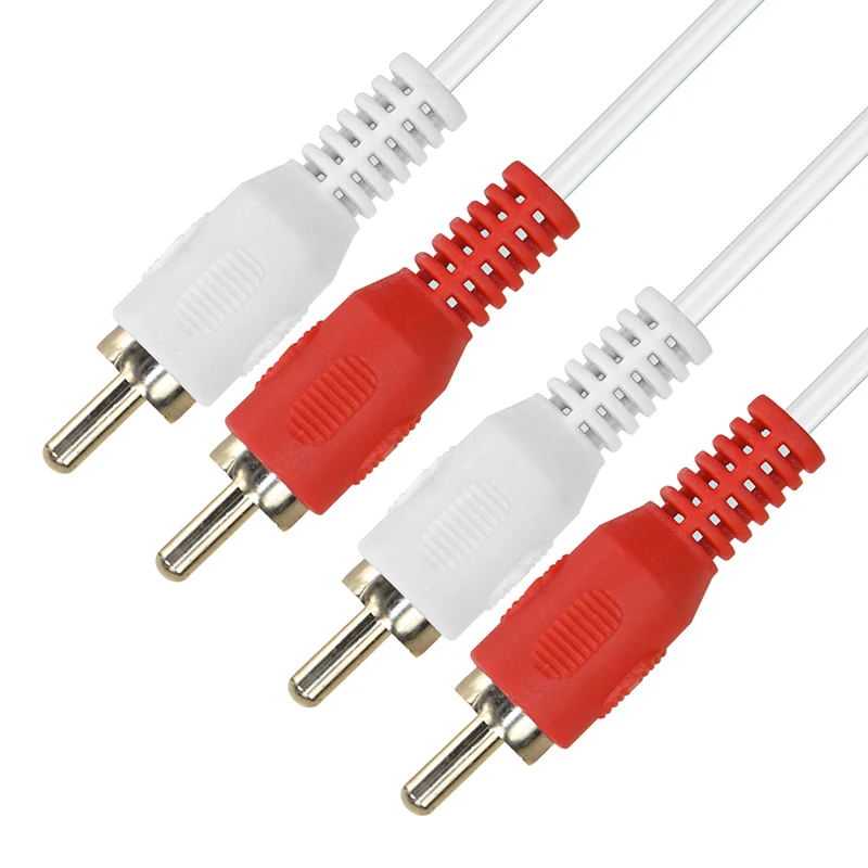 CABLETIME RCA аудио кабель 3 5 мм Jack 2RCA на 2 папа позолоченный для домашнего кинотеатра DVD