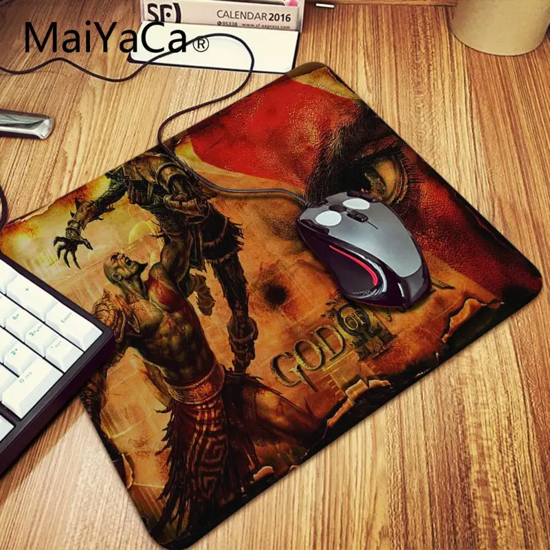 MaiYaCa Подарочный коврик для мальчика God of War Kratos прочный резиновый коврик для мыши Подгонянный Коврик Для Мыши Компьютерный Аниме Коврик для мыши и ноутбука
