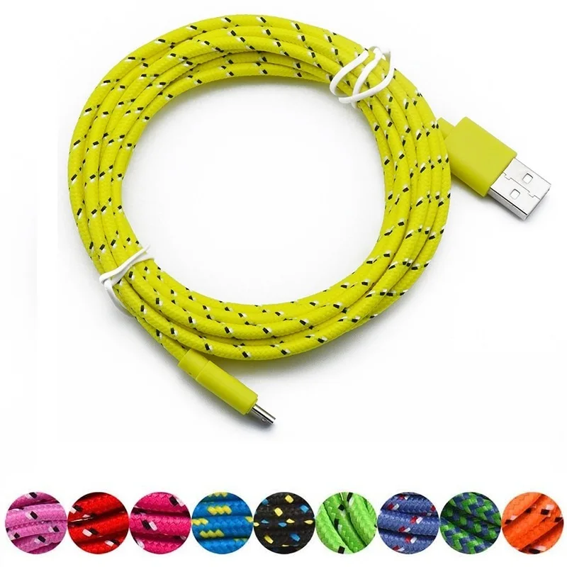 Универсальный usb-кабель для зарядки и передачи данных 1 м пеньковый шнур Micro USB