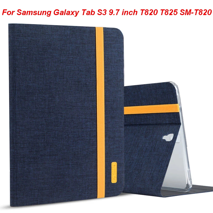 Силиконовый + тканевый чехол для планшета из искусственной кожи Samsung Galaxy Tab S3 9 7