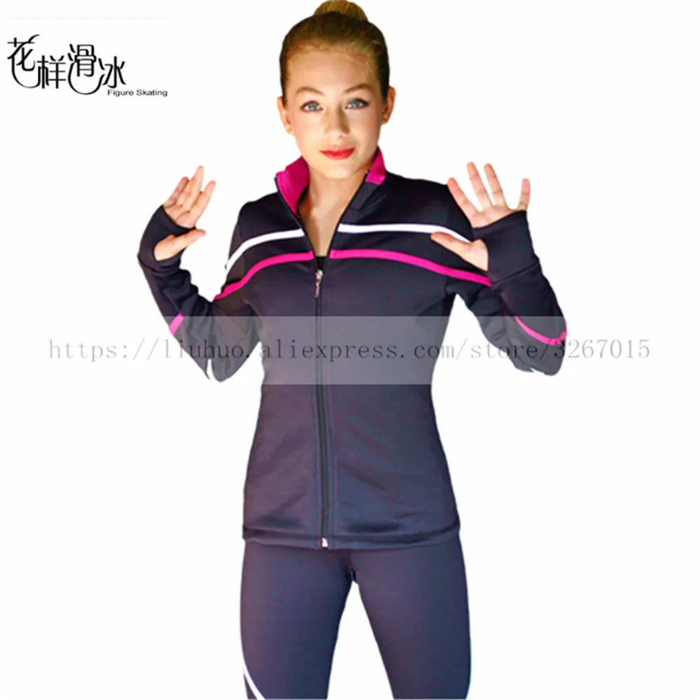 Флисовая Куртка для фигурного катания Женский/женский спортивный костюм на