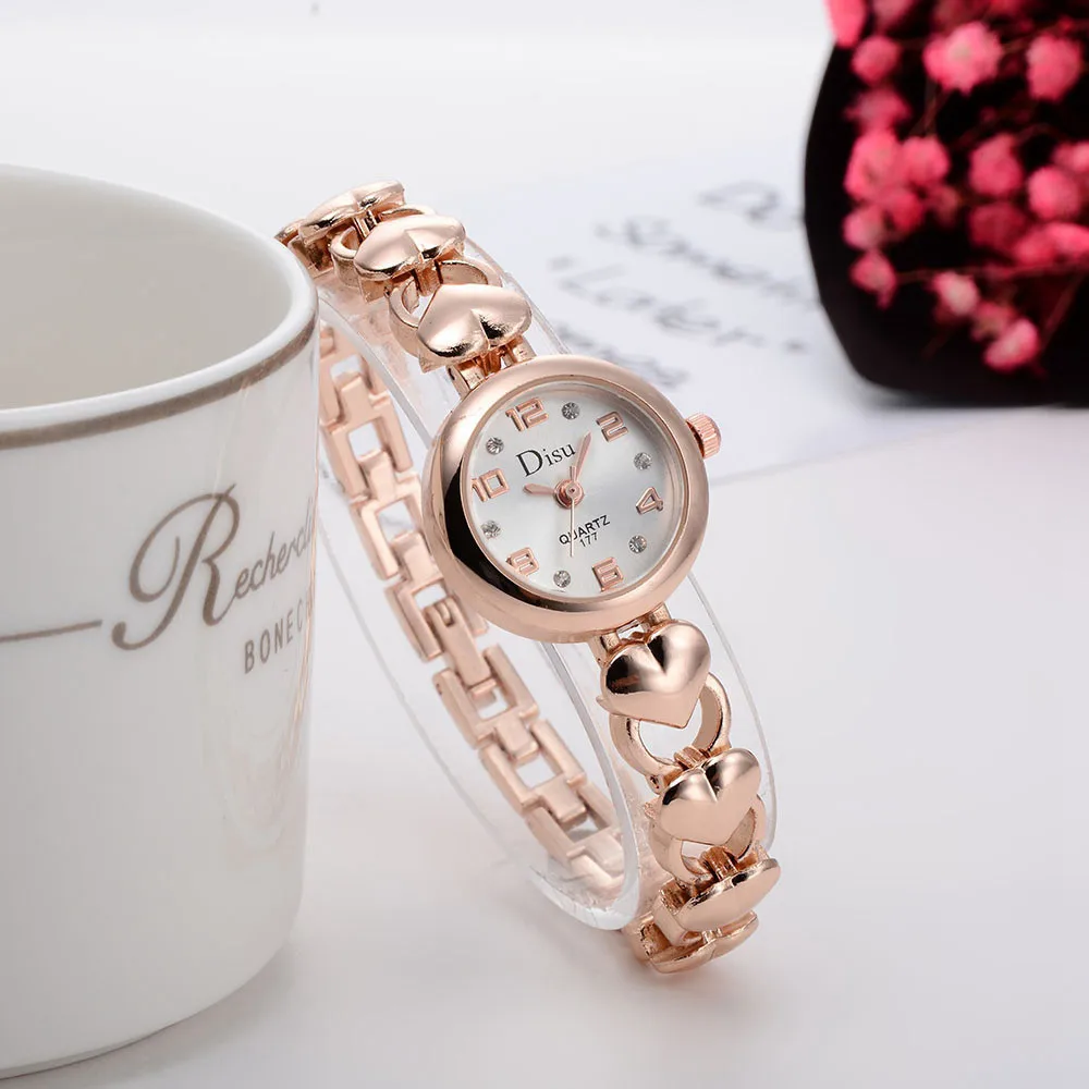 Disu Роскошные Кварцевые наручные часы Reloj Mujer модные женские ультра тонкий корпус