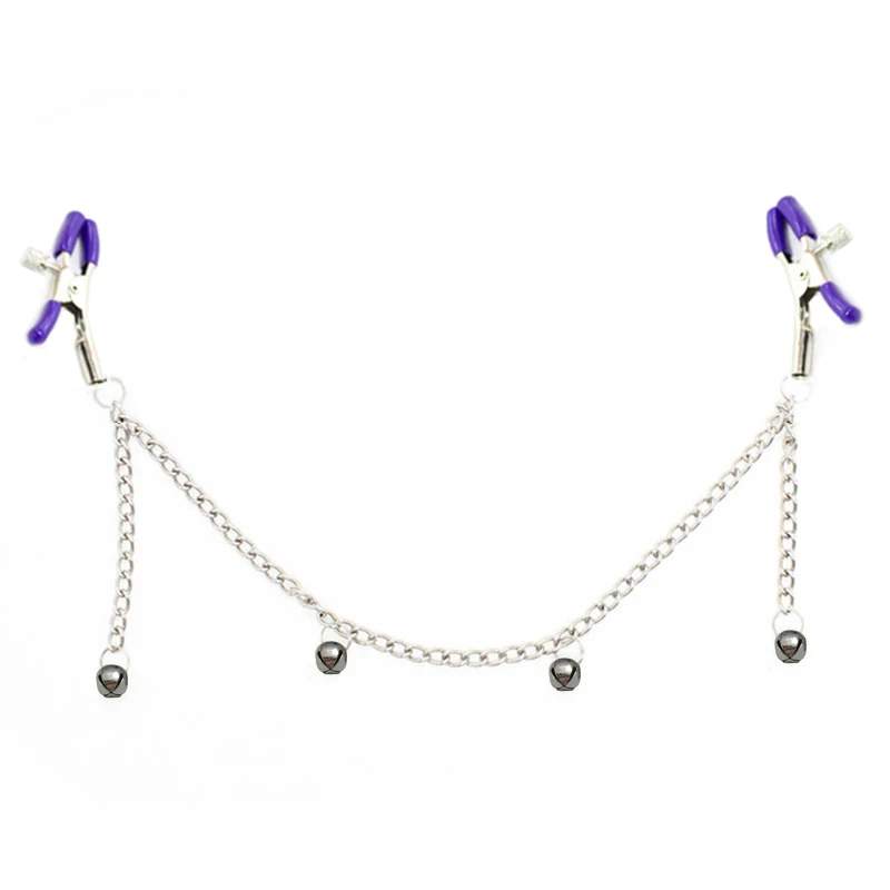 Сексуальная подвеска колокольчик зажимы для сосков Металлический Зажим Chian