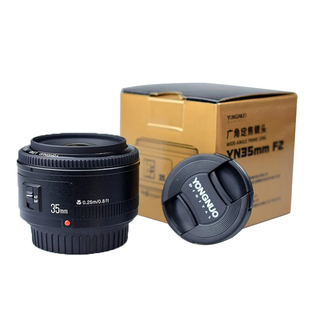 Бесплатный подарок YONGNUO YN35mm 35 мм f/2 Объектив широкоугольный большой апертурой