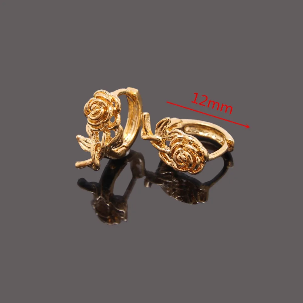 Золотые серьги с цветком ювелирные изделия для растений женские африканские