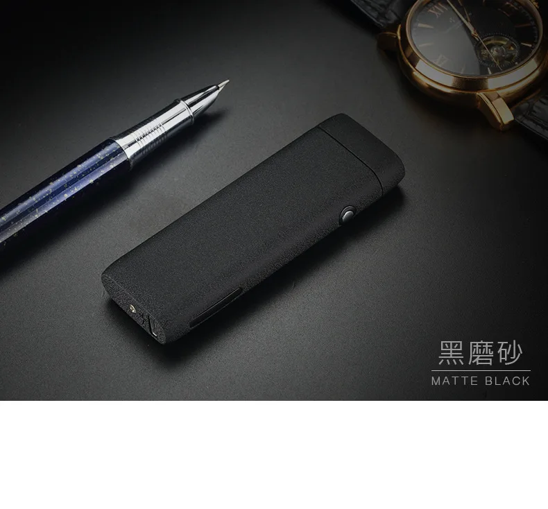 Новая Металлическая ветрозащитная электронная Usb зарядка Зажигалка для сигарет двойная дуга плазменный импульсный персональный светодиодный дисплей
