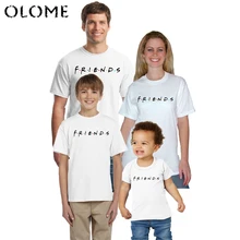 Friends TV T shirt 2019 New print family t shirt mommy and me clothes tv show Tshirt FRIENDS Letter family matching clothes